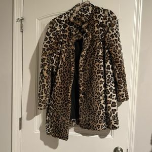 LOFT Cheetah Faux Fur Jacket